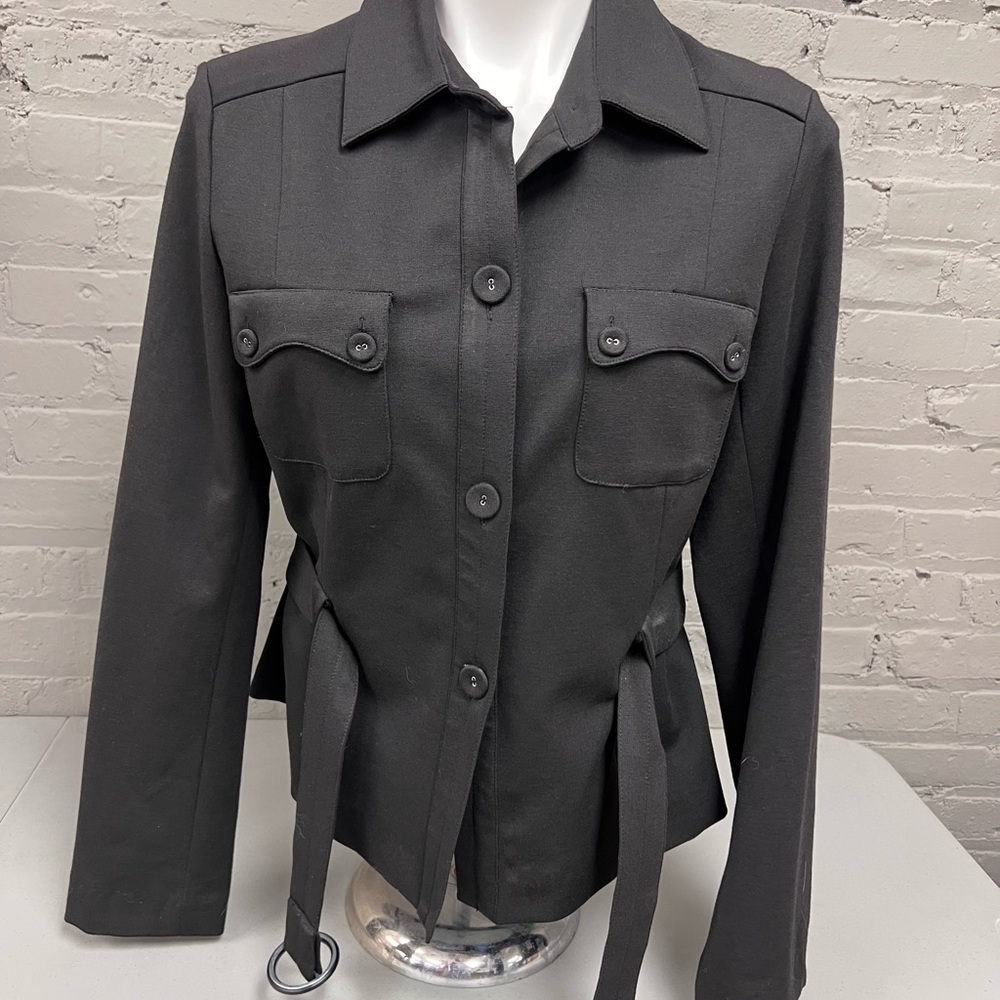 Rafaella Women's Black Utility Shirt Jacket
